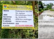 Pengerjaan Jalan RPH Jogoboyo Telan Ratusan Juta Rupiah, Baru Selesai Dibangun Sudah Tergenang Air
